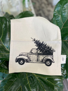 YGK- Reusable Gift Bag with Zipper Truck with Tree