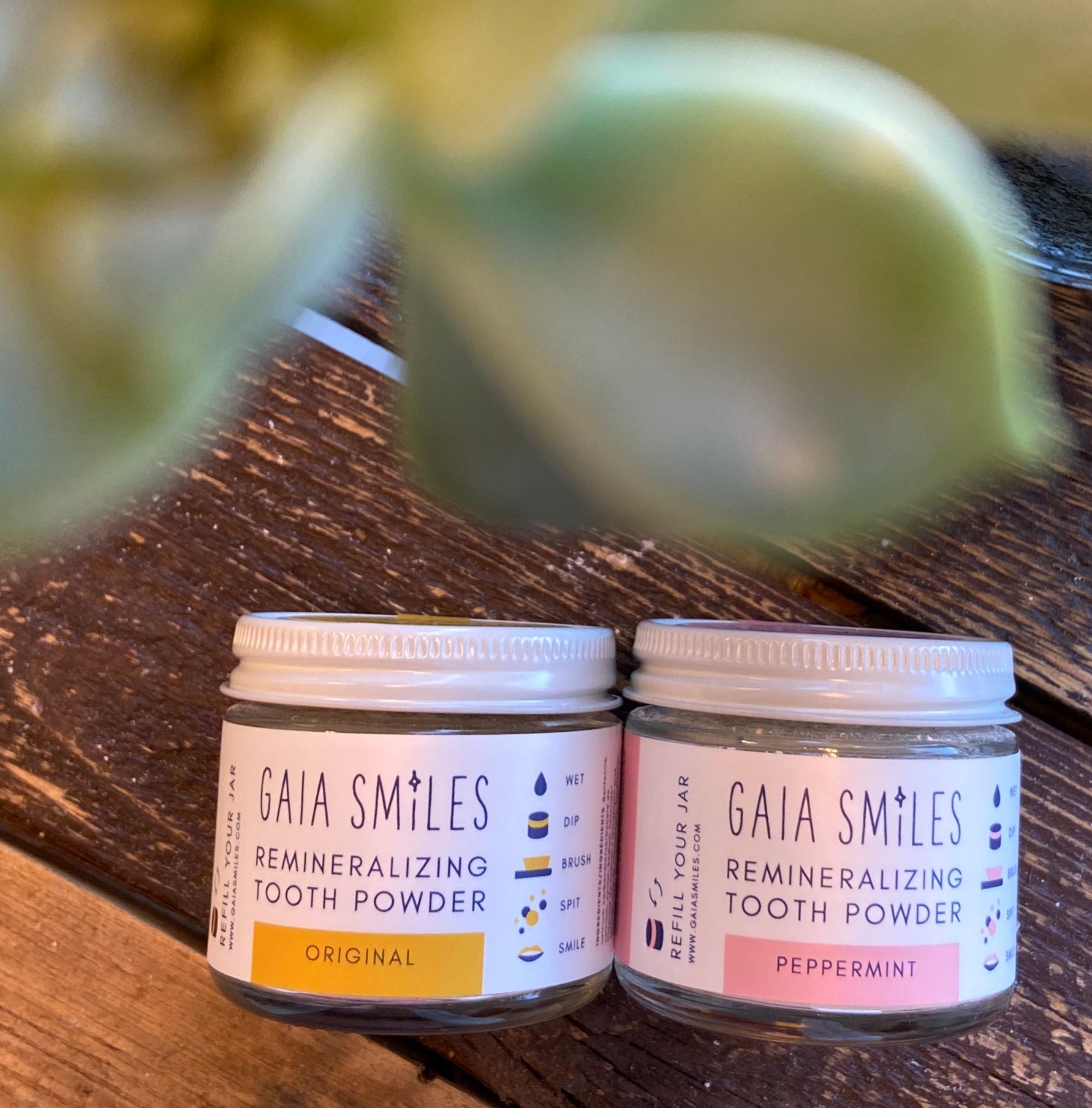 Gaia Smiles Remineralizing Tooth Powder-Peppermint
