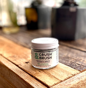 Nelson Naturals Crush and Brush Toothpaste Tablets- 80 tab jar