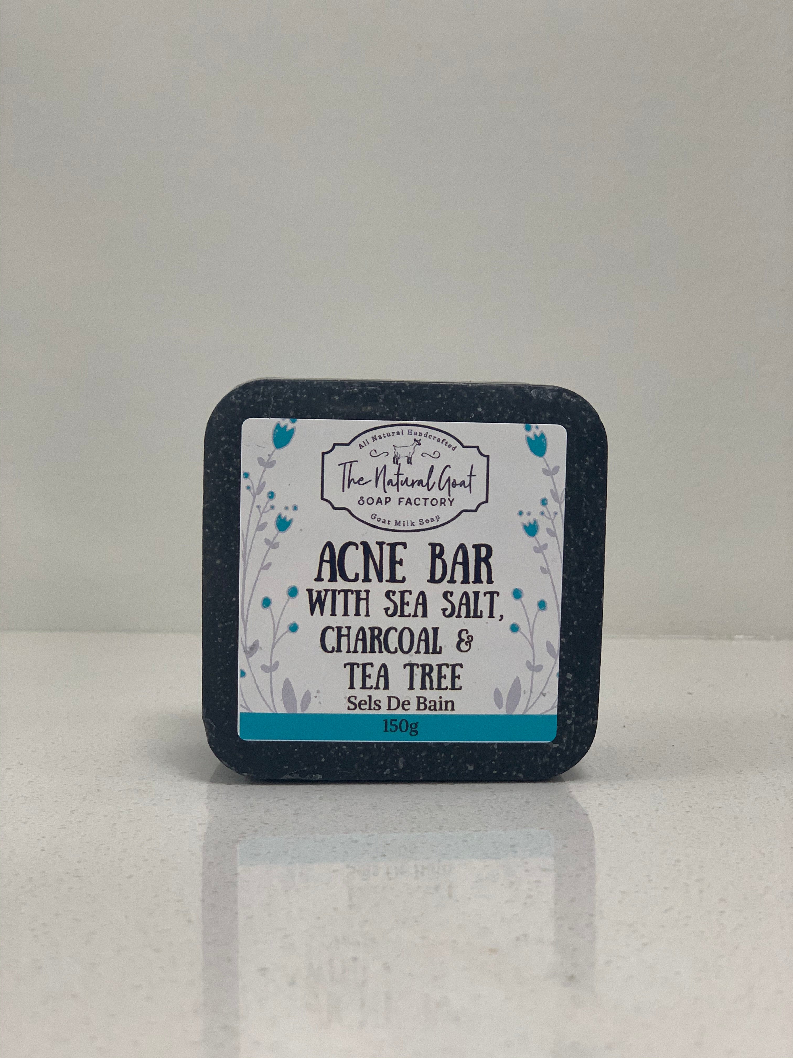 The Natural Goat Soap - Sea Salt Charcoal Body Bar