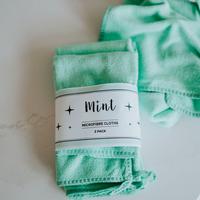 Mint- 3 pack Microfibre cloths