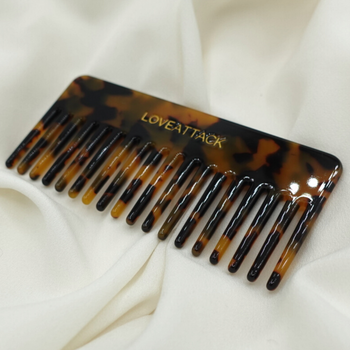 Love Attack- Cellulose Acetate Wide Tooth Comb