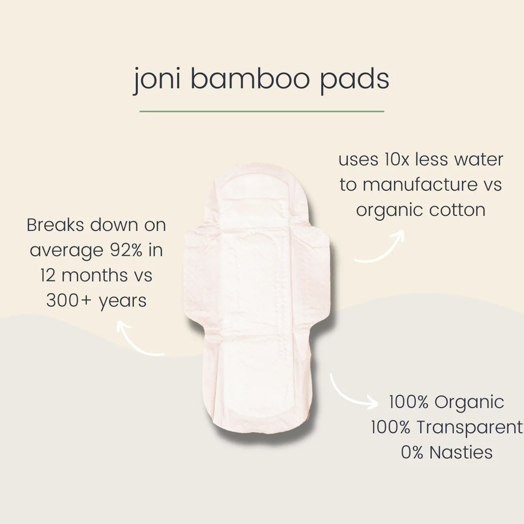 Joni- Organic Bamboo Super Pads 10 pack